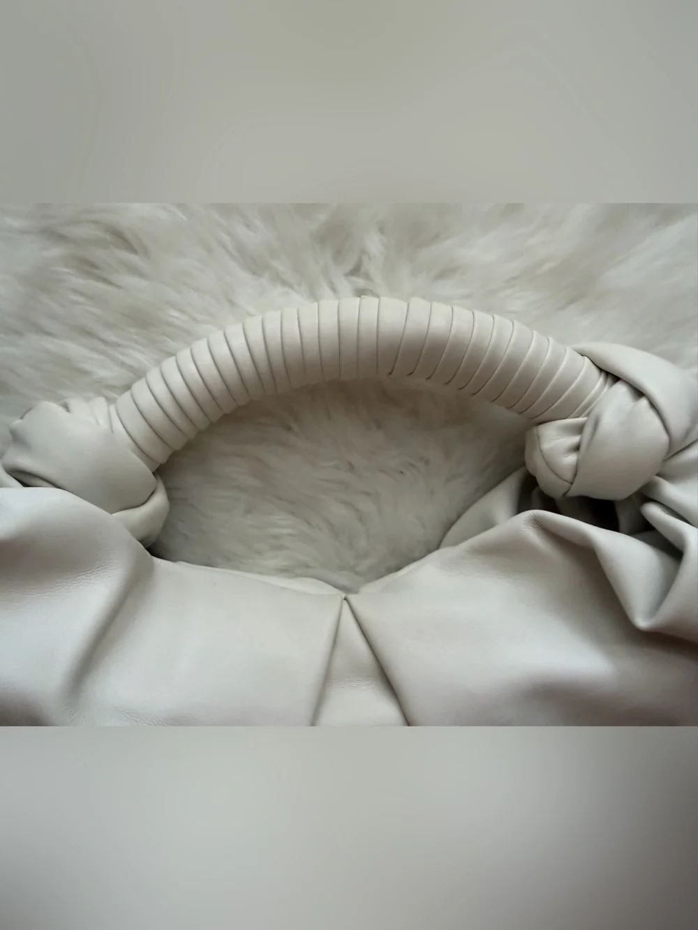 New! Simon Miller Lopsy Cream Knot-Handle Hobo Bag